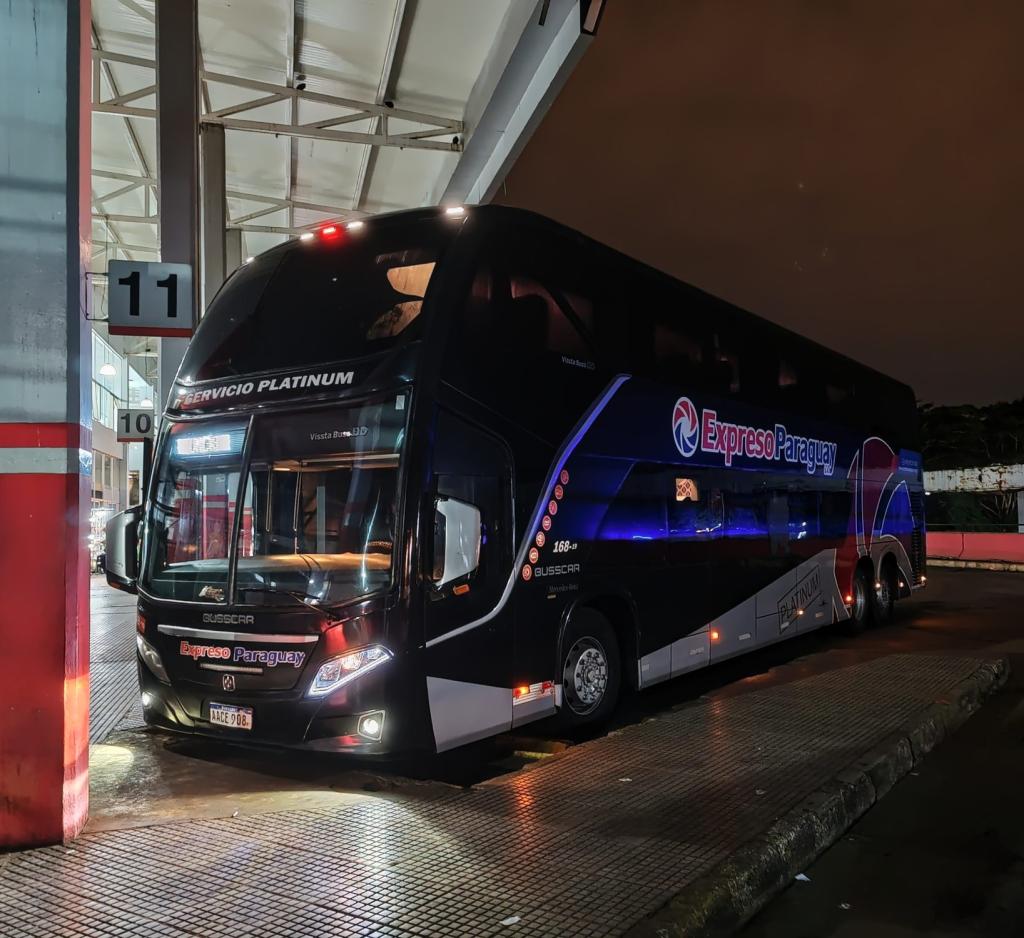 Expreso Paraguay night bus, Encarncion | Paraguay | Elämää Nomadina matkablogi