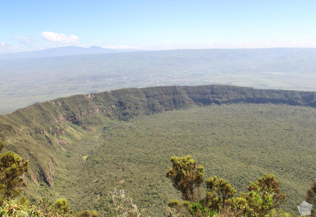 Elämää Nomadina - Luontoseikkailuja Naivashassa Itä-Afrikan hautavajoamassa Kraaterin reuna ja kraaterissa kasvava metsä | Mount Longonot National Park | Naivasha, Kenia | Elämää Nomadina