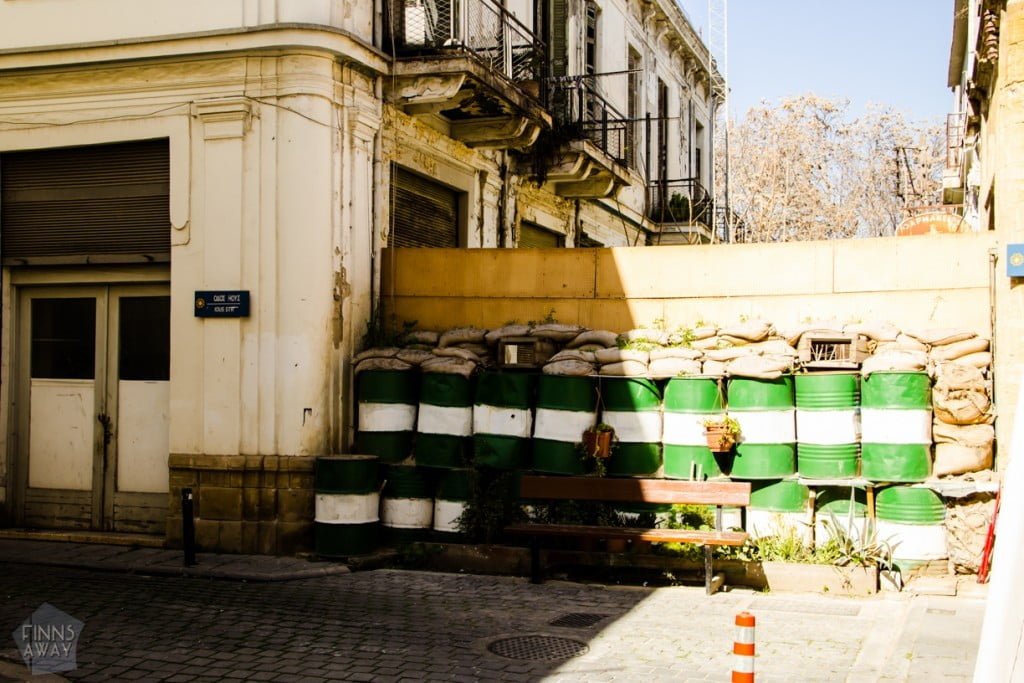 Green line jakaa Nikosian keskustan kahtia, Kypros | Elämää nomadina blogi
