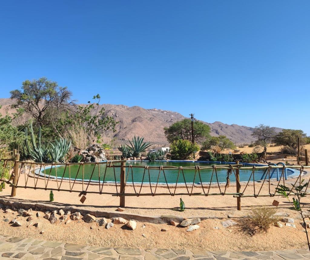Elämää Nomadina - Road trip Namibiassa vei aavikolle ja rannikkomaisemiin Uimalampi, Camp Gecko | Road trip Namibiassa | Elämää Nomadina blogi