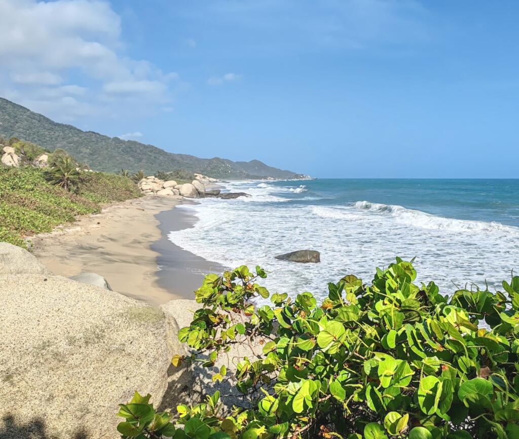 Elämää Nomadina - Tayronan kansallispuisto ja rantakylä Palomino Karibianmeren rannalla Kolumbiassa Tayrona National Park Colombia