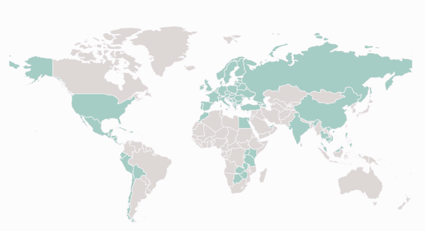 Elämää nomadina - kartta